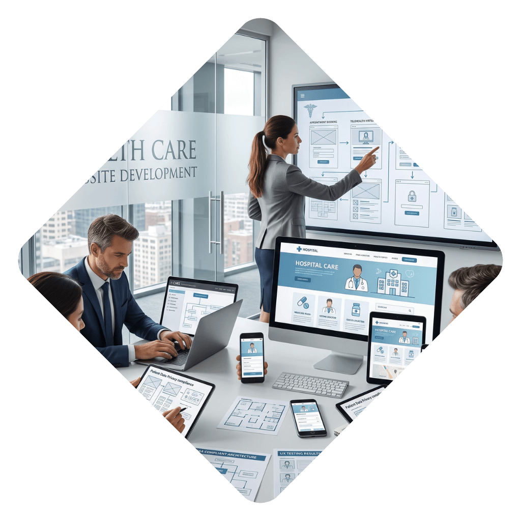 HEALTHCARE WEBSITE DEVELOPMENT
