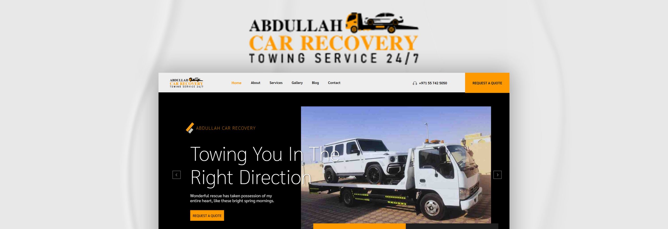 Abdullah Car Recovery: Building a Professional Online Presence for a 24/7 Recovery Service in Abu Dhabi